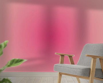 Retro jaren 70 neon kunst. Abstract kleurverloop in neonroze. van Dina Dankers