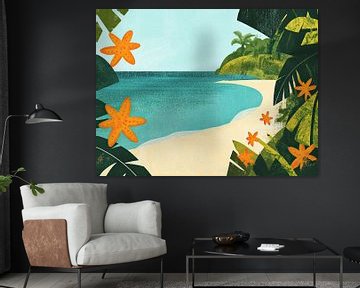 Tropical beach by Franka Poulain