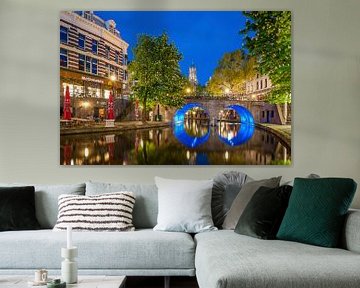 Oudegracht Utrecht with the Dom Tower