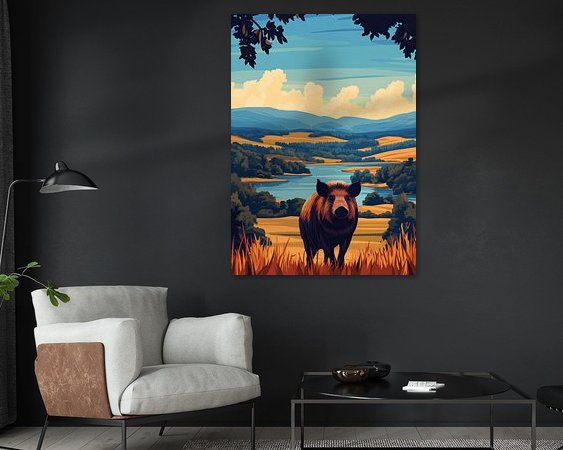 Example of the artwork in a room