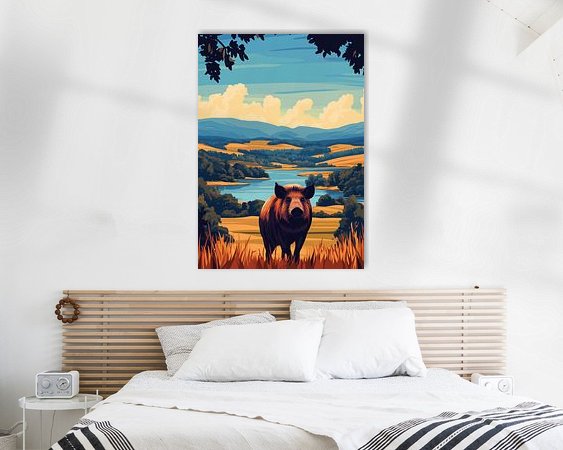 Example of the artwork in a room