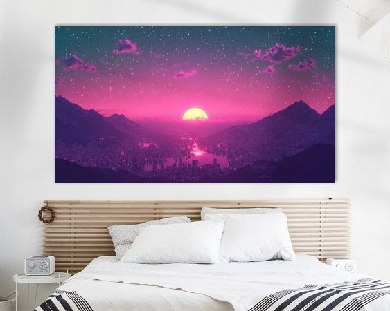 Example of the artwork in a room