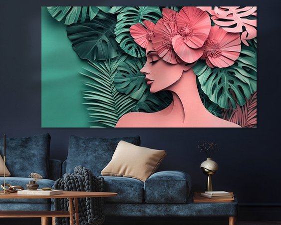 Example of the artwork in a room