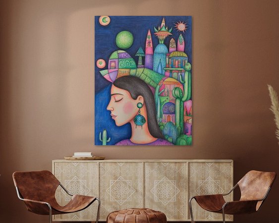 Example of the artwork in a room