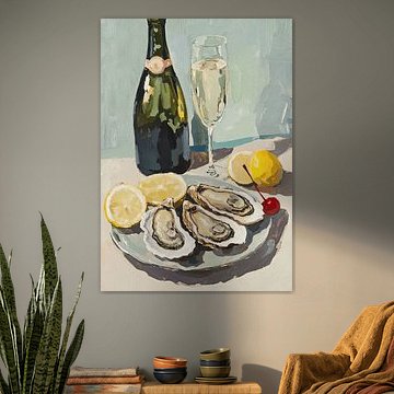 Oysters and champagne by studio snik.