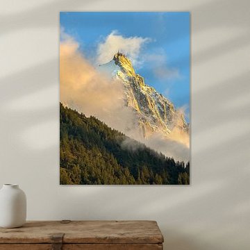 Le sommet du Mont d'Or dans la brume sur Joris de Bont