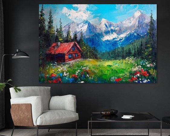 Example of the artwork in a room