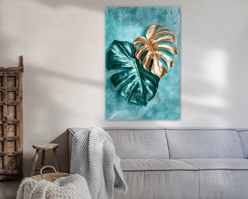 Modern leaf art by Poster Art Shop