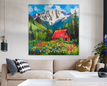 Example of the artwork in a room