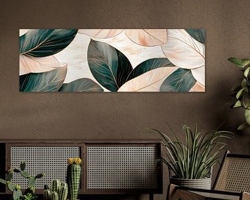 Leaf pattern nature by Poster Art Shop