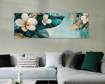 Tropische bloemenpracht van Poster Art Shop