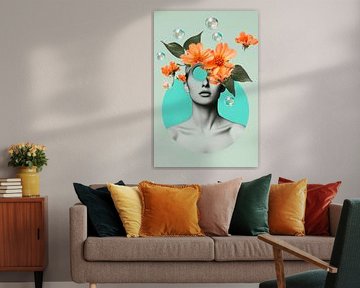 Floral splendour portrait by Poster Art Shop