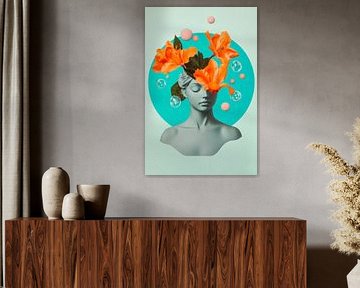 Bloesems en vormen van Poster Art Shop
