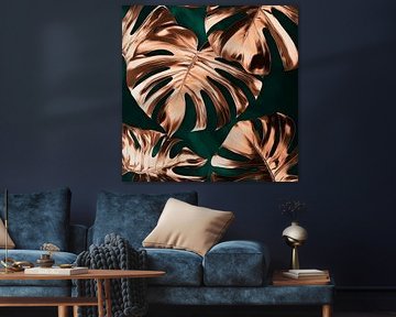 Leaves with a metal look by Poster Art Shop