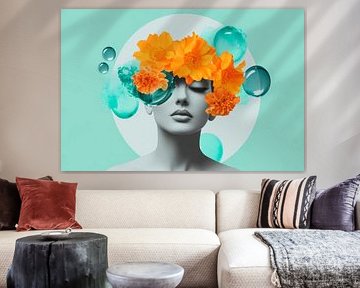 Bloemhoofd inspiratie van Poster Art Shop