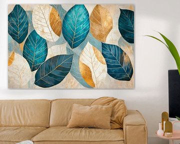 Kleurrijke bladkunst