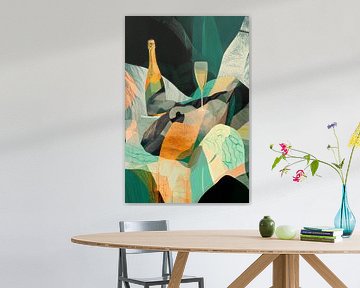 Savourer le champagne sur Poster Art Shop