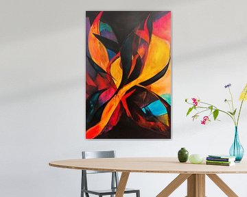 Play of colours of the flames by Poster Art Shop