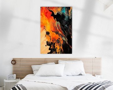 Vurige abstractie van Poster Art Shop
