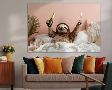 Celebrating sloth by Poster Art Shop