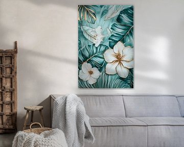 Tropical floral splendour by Poster Art Shop