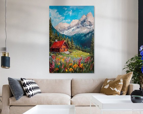 Example of the artwork in a room