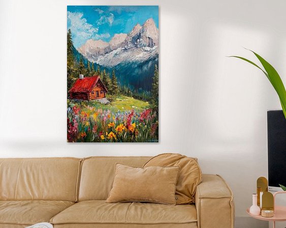 Example of the artwork in a room