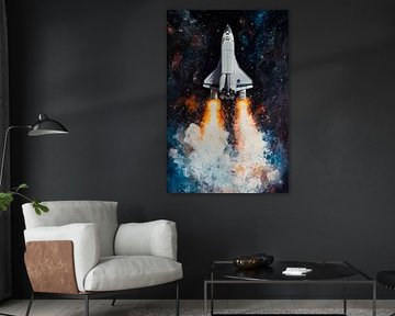 Space rocket by Poster Art Shop