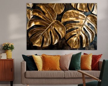 Golden leaves by Poster Art Shop