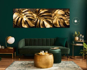 Golden leaves by Poster Art Shop
