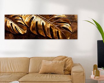 Goldene Blätter von Poster Art Shop