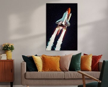 Space rocket by Poster Art Shop