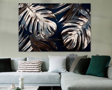 Glimmende palmbladeren van Poster Art Shop