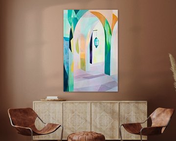 Lichtspel in de kamer van Poster Art Shop