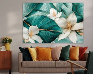 Tropical floral splendour by Poster Art Shop