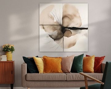 Abstract gold flower