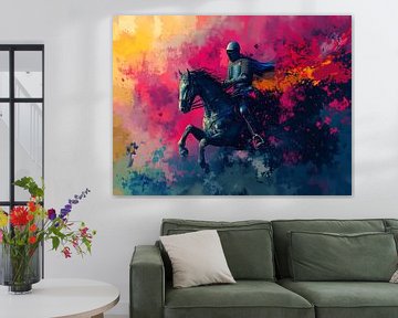 Ridder te paard - episch fantasiemotief van Pixelbull Design