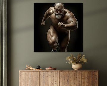 Krachtige beweging van BEARpictureart