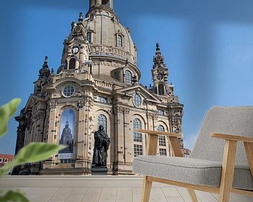 Dresden - Onze-Lieve-Vrouwekerk en Martin Luther Monument