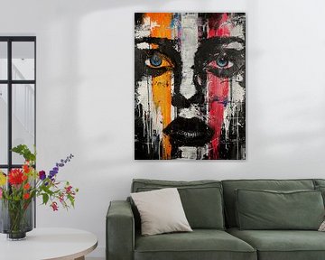 Moderne Blauwe Ogen | Acryl van ColorWorldwide