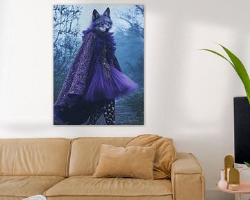 Wolf in heksenkleren om middernacht van haroulita