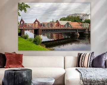 The Gamle Bybro bridge in Trondheim by Hanneke Luit