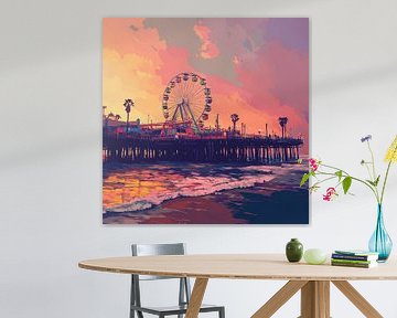 Santa monica pier van TheXclusive Art