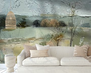 painting on plaster board by Ariadna de Raadt-Goldberg