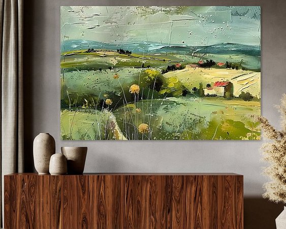 Example of the artwork in a room