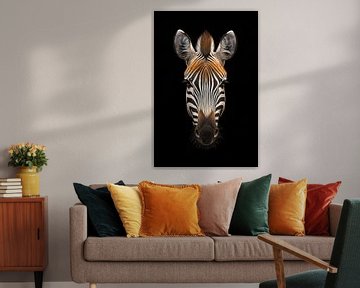Intense Zebra Portrait