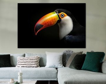 Vibrant Toucan portrait