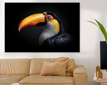 Vibrant Toucan portrait