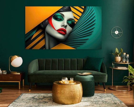 Example of the artwork in a room