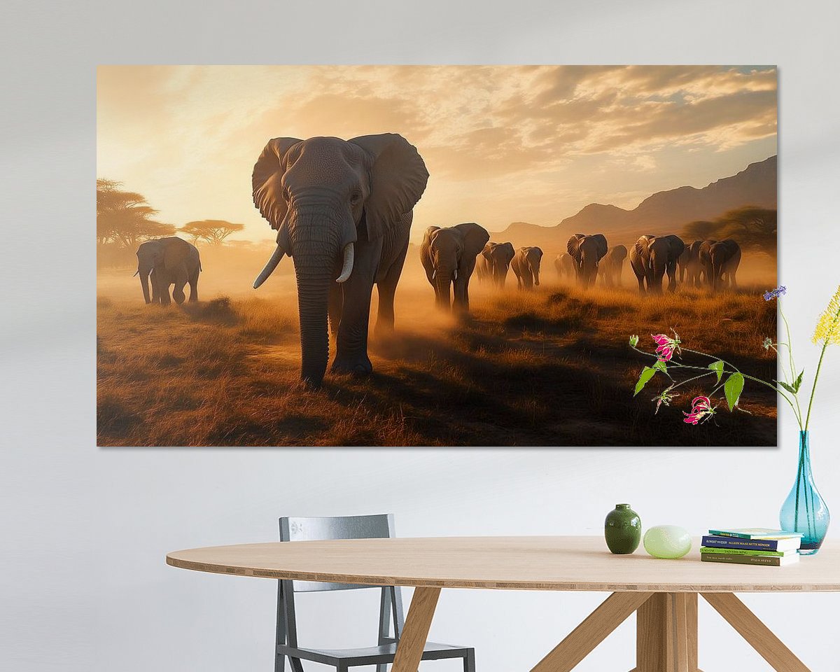 Example of the artwork in a room